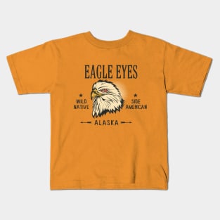 Eagle Eyes Native American Design Kids T-Shirt